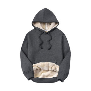 Custom Heavyweight <b>Sherpa</b> <b>Lined</b> Polyester/Cotton Blend Anti-Wrinkle Pocket Eco-Friendly Winter <b>Hoodie</b> Digital Printing Ultra - Product Image 6