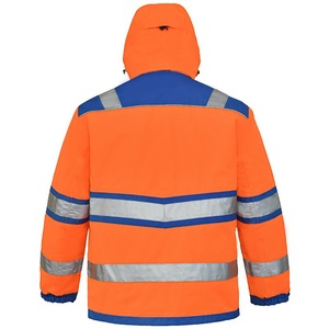 Chaqueta de Seguridad Reflectante de Alta Visibilidad, Clase 3 Tipo R, Manga Corta, Impermeable, de Poliéster, con Bolsillo, Personalizable con Logotipo - Product Image 3