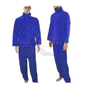 Delantales de Soldador de Cuero Vacuno de Primera Calidad, Duraderos, para Protección Corporal en Trabajos Industriales - Product Image 5