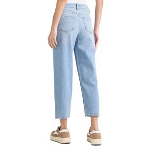 Pantalones vaqueros de talla grande para mujer, servicio OEM 2025, pantalones vaqueros informales elegantes ajustados de pierna ancha lavados personalizados - Product Image 6
