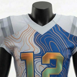 Maillot de football américain personnalisé, uniforme d'équipe léger, respirant, vêtements de sport athlétiques durables pour les entraînements et les matchs - Product Image 5