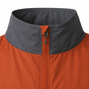 Orange Hooded Windbreaker <b>Jacket</b> Eco-Friendly Anti-UV Waterproof Quick Dry <b>Packable</b> Unisex Streetwear Outdoor Full-Zip Custom - Product Image 6