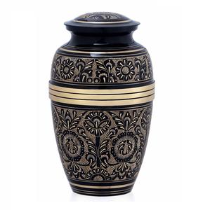 Pequeña urna de metal estilo europeo para adultos, con tapa segura, para cenizas de cremación y exhibición conmemorativa. - Product Image 4