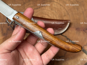 Wholesale Best Price Back <b>Lock</b> Folding Knife Drop Point Blade Wood Handmade Outdoor EDC Hunting Camping Multi-functional Knife - Product Image 6
