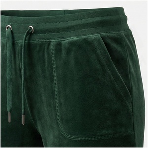 Conjunto Deportivo con Capucha y Cremallera para Mujer, Color Verde Sólido, Manga Larga, Sudadera y Pantalones Casuales, Ropa de Otoño, Forro Polar Transpirable de Peso Medio - Product Image 5