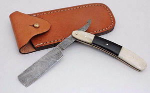 Maquinilla de Afeitar Clásica Premium Kaamir Instruments para Hombre, Mango de Acero Inoxidable, Cuchilla de Doble Filo de Acero Inoxidable Súper Resistente - Product Image 3