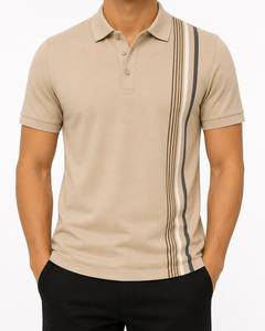 Polo pour homme en gros, design color block, personnalisation de marque, club sportif, golf, tennis, entraînement, séchage rapide, respirant - Product Image 1
