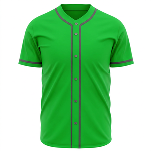 Service OEM, maillot de baseball pour homme de haute qualité, nouvelle arrivée, col en V, respirant, manches courtes, vêtements de sport - Product Image 4
