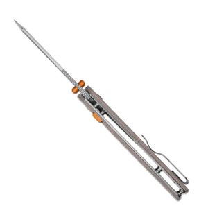 Couteaux de poche pliants portables avec lame finition foncée, poignée ergonomique confortable et structure pliante pratique pour l'extérieur - Product Image 3
