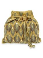 Tas Potli Katun Bordir Zari Premium untuk Wanita, Tas Pesta Pernikahan Buatan Tangan, Tas Selempang Desainer Mewah Bernuansa Etnik
