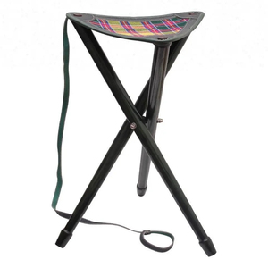 Hot-selling Stainless Steel Durable Adjustable <b>Folding</b> <b>Walking</b> <b>Stick</b> Seat Lightweight Customized Tripod Cane Chair Elderly - Product Image 6