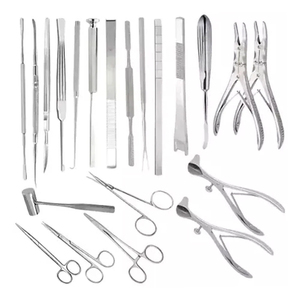Ensemble de rhinoplastie 30 pièces, instruments de chirurgie ORL pour septoplastie, oreille, nez et gorge - Product Image 1
