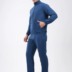 Men Tracksuit Heavyweight Men's Acid Washed Winter Tracksuit <b>Set</b> <b>Colour</b> Block Hooded Tracksuits With Embroidered Logo - Product Image 3