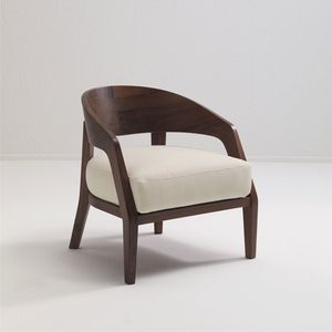 Sillón con Estructura de Nogal, Diseño Elegante, Asiento Tapizado Suave - Product Image 1