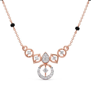 Collar con Colgante de Múltiples Elementos, Mangalsutra con Acentos de Diamantes y Cadena de Oro - Product Image 1