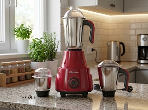 100% Heavy Duty <b>Mixer</b> <b>Grinder</b> Machine with Stainless Steel Metal 3 Jar 550W Motor <b>Mixer</b> <b>Grinder</b> For Home - Product Image 5