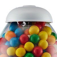 Distributeur de chewing-gum pour enfants Kwang Hsieh 9 pouces blanc, en alliage d'aluminium avec globe en verre, capacité 13 oz, pour attraper les poupées, vente en gros OEM