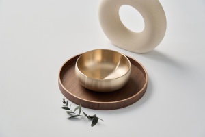 Juego de Vajilla de Bronce Antibacteriano 99.9% Forjado a Mano NOBBAN, Diseño Coreano, Apto para Lavavajillas, Elegante para Cenas Profesionales en el Hogar - Product Image 4