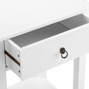 Comodino Bianco a Due Ripiani RT con Cassetto per Arredamento Camera da Letto - Product Image 4