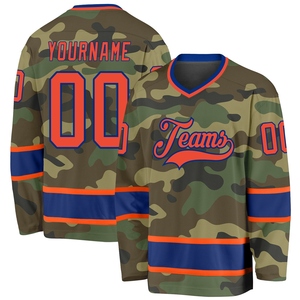 Venta al por Mayor del Jersey de Hockey OMMIZ INDUSTRIAL Personalizado con Camuflaje Naranja-Royal Salute To Service, el Más Vendido - Product Image 1