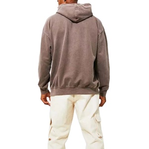 Fabricante de Sudaderas con Efecto Ácido Personalizadas, Sudaderas para Hombre 100% Algodón, Sudaderas Vintage Lavadas de Alta Calidad para Hombre 2026 - Product Image 4