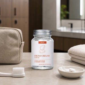 [FROM OREUM] Pasta de Dientes Sólida para Viaje, Sabor Mandarina de Jeju, 60 Tabletas, Artículos de Aseo para Viajar - Product Image 3