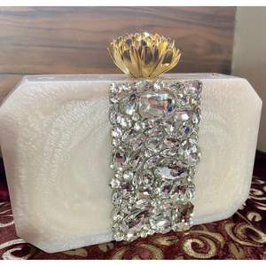 Premium Ladies Resin Clutch Bag Fashion Party <b>Decorations</b> for Evening Purse for Formal Wear - Product Image 3