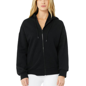 Sweat à capuche oversize délavé à l'acide pour femme, fabrication professionnelle en usine, haute qualité, lourd et résistant - Product Image 1
