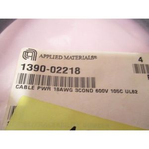 Câble d'alimentation AMAT 1390-02218 18AWG 3COND, 600V - Équipements et pièces semi-conductrices de renommée mondiale à la fois fiables et durables - Product Image 3