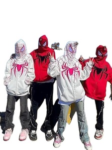 Veste à glissière à manches longues pour femmes sweat à capuche imprimé araignée Streetwear léger pour automne hiver XS taille tissu tissé Logo avant - Product Image 2