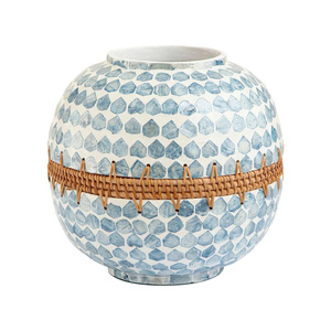 Custom Handmade Mother of Pearl <b>Decorative</b> <b>Vase</b> High End Shell Inlay Home Decoration - Product Image 4