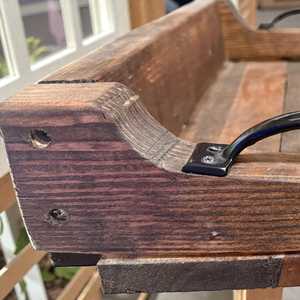 Handmade <b>Rustic</b> Wood Tray | Farmhouse <b>Coffee</b> <b>Table</b> Decor - Product Image 2