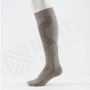 <b>Compression</b> <b>Socks</b> Knee High Geometric Pattern Breathable Spandex Polyester <b>Running</b> Support Adult Summer Sports <b>Socks</b> - Product Image 3