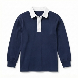 Maillot de rugby vintage personnalisé pour homme, respirant, à rayures, manches longues, maillot de sport de haute qualité, polo - Product Image 1