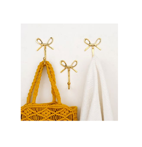 Gancho de pared de diseño moderno, material de latón, hecho a mano, accesorio decorativo para colgar llaves, bolsos y paraguas. - Product Image 4