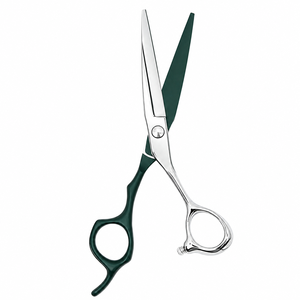Ciseaux de coiffure professionnels en acier inoxydable de 6 pouces avec manche vert, ciseaux de barbier, ciseaux de coiffure pour salon - Product Image 3