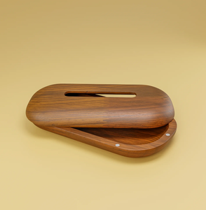Porta pañuelos de madera de acacia artesanal, decorativo para mesa de comedor, hecho a mano, de alta calidad. - Product Image 2