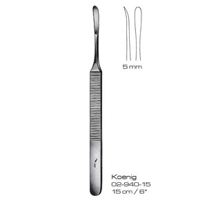 Pinzas de Corte Óseo Koeing Raspatorias de 5 mm y 15 cm, Manuales, para Cirugía General, Clase I, Reutilizables, de Acero Inoxidable, CE, para Quirófano - Product Image 1