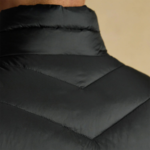OEM Service Adult <b>Men's</b> Windproof Breathable Winter Puffer <b>Vest</b> <b>Black</b> Color Outdoor Sleeveless Zip-Up Casual Wear with Pocket - Product Image 2