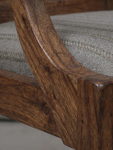 Fauteuil moderne en bois sculpté, chaise longue rembourrée, siège d'appoint à dossier solide pour salon et hôtel - Product Image 3