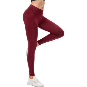 Wholesale Premium Squat Proof Women <b>Legging</b> 4-Way Stretch Gym Pants OEM OEM Custom Squat Proof Seamless Tights <b>Non</b> <b>See</b> <b>Through</b> - Product Image 2