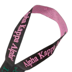 AKA Black & Pink Breakaway <b>Lanyard</b> with Detachable Buckle ID Badge Key Holder Neck Strap Black Pink Green <b>Polyester</b> <b>Lanyard</b> - Product Image 4