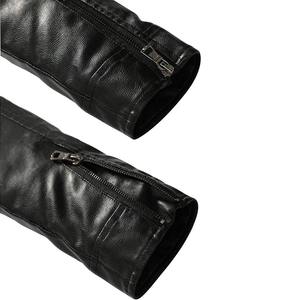 Chaquetas de Cuero Personalizadas al por Mayor para Hombre, Cuello Alto de Lona, Logotipo Frontal, Reversibles, Ecológicas, para Uso en Exteriores en Invierno - Product Image 4