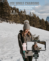 Microphone Lavalier sans Fil 3-en-1 avec Son Haute Définition, Autonomie de 7 Heures et Réduction de Bruit pour iPhone, Android et Appareil Photo