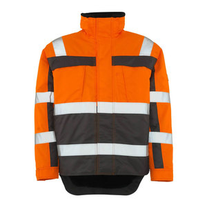 <b>High</b> <b>Visibility</b> Reflective Safety <b>Softshell</b> <b>Jackets</b> Traffic Warm Security Clothing Workwear Uniform Hi Vis Security <b>Jacket</b> - Product Image 4