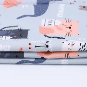 Chất Lượng Tuyệt Vời OEM Tùy Chỉnh In Mô Hình Riêng của Bạn 100% Cotton Dệt Kỹ Thuật Số In Bé Quần Áo Vải - Product Image 5