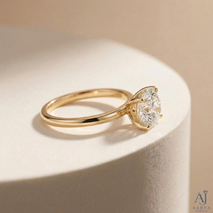 Bague de fiançailles ovale en diamant de laboratoire, plaqué or rose 14 carats, alliance solitaire classique, certifiée IGI, bijoux pour femmes - Product Image 5