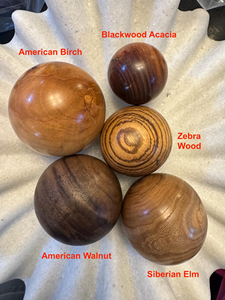 FAIZA <b>CRAFT</b> FC-8755 40mm Natural <b>Wood</b> Smooth Beech Decorative <b>Balls</b> Flat Base Wall Hanging Durable Crafts DIY Wedding Plant - Product Image 6