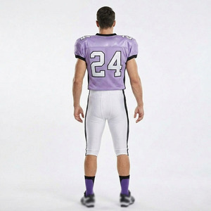 Latest Design Custom Sublimated American Football Jerseys Blank Printed Team Logo Men's UV Protection Moisture-Wicking - Product Image 2