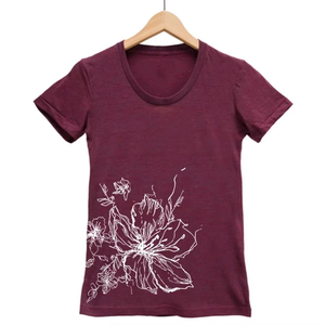 เสื้อยืดผู้หญิงทรงปกติ แบบไหล่ตก ลายพิมพ์ 3 มิติ ตัวเลือกผ้าแคชเมียร์ ปรับแต่งได้ เสื้อผ้าฝ้ายน้ำหนักเบา - Product Image 3